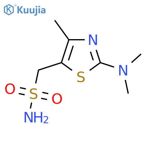 2-(dimethylamino)-4-methyl-1,3-thiazol-5-ylmethanesulfonamide structure