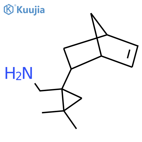 (1-{bicyclo2.2.1hept-5-en-2-yl}-2,2-dimethylcyclopropyl)methanamine structure