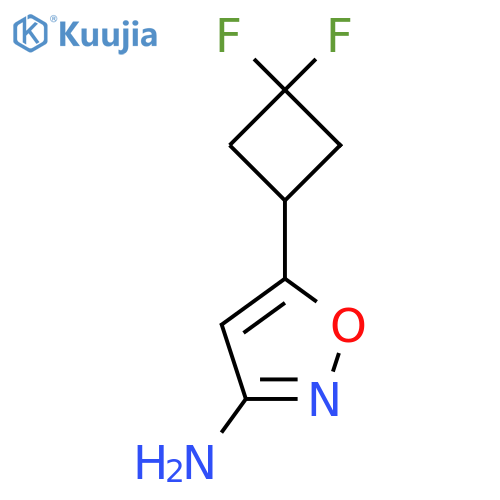 5-(3,3-difluorocyclobutyl)-1,2-oxazol-3-amine structure