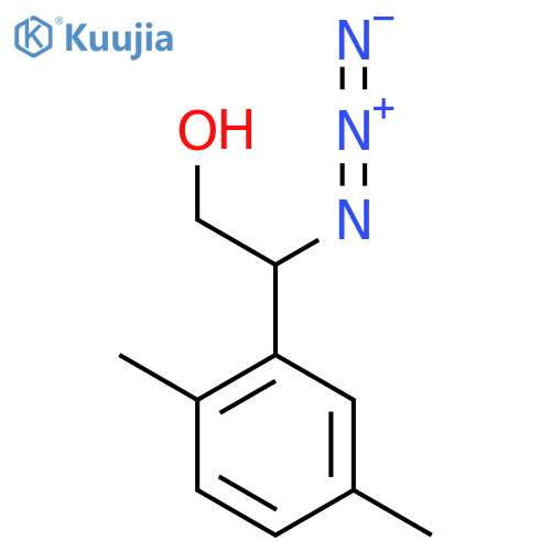 2-azido-2-(2,5-dimethylphenyl)ethan-1-ol structure