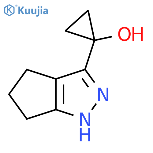 1-{1H,4H,5H,6H-cyclopentacpyrazol-3-yl}cyclopropan-1-ol structure