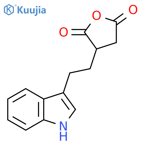 3-2-(1H-indol-3-yl)ethyloxolane-2,5-dione structure