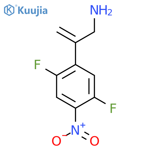 2-(2,5-Difluoro-4-nitrophenyl)prop-2-en-1-amine structure