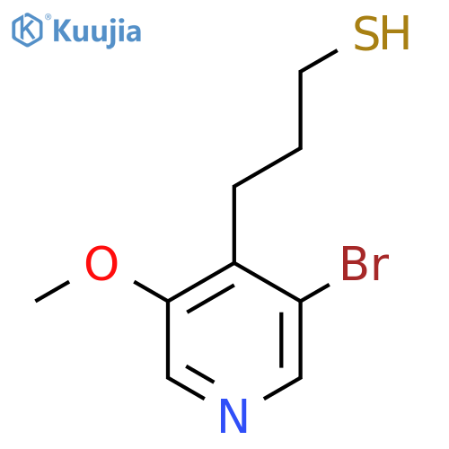 3-(3-bromo-5-methoxypyridin-4-yl)propane-1-thiol structure