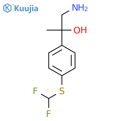 1-amino-2-{4-(difluoromethyl)sulfanylphenyl}propan-2-ol structure