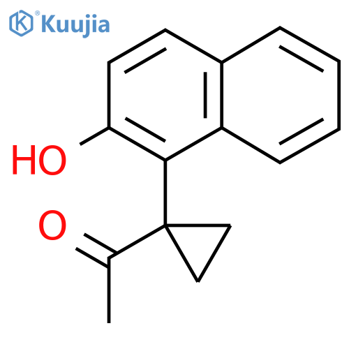 1-1-(2-hydroxynaphthalen-1-yl)cyclopropylethan-1-one structure