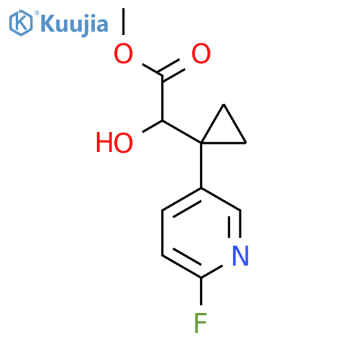 methyl 2-1-(6-fluoropyridin-3-yl)cyclopropyl-2-hydroxyacetate structure