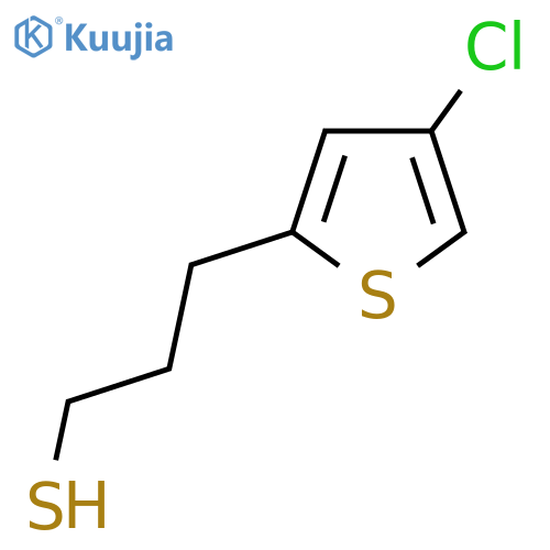 3-(4-chlorothiophen-2-yl)propane-1-thiol structure