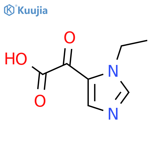 2-(1-ethyl-1H-imidazol-5-yl)-2-oxoacetic acid structure