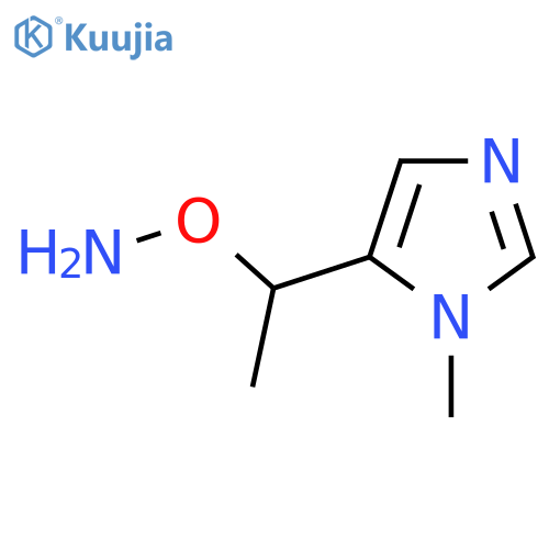 O-1-(1-methyl-1H-imidazol-5-yl)ethylhydroxylamine structure