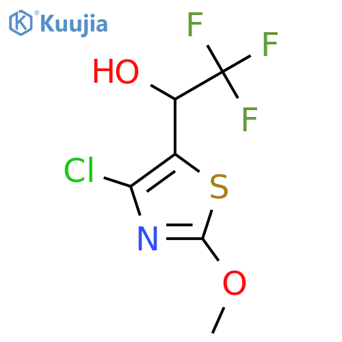 1-(4-chloro-2-methoxy-1,3-thiazol-5-yl)-2,2,2-trifluoroethan-1-ol structure