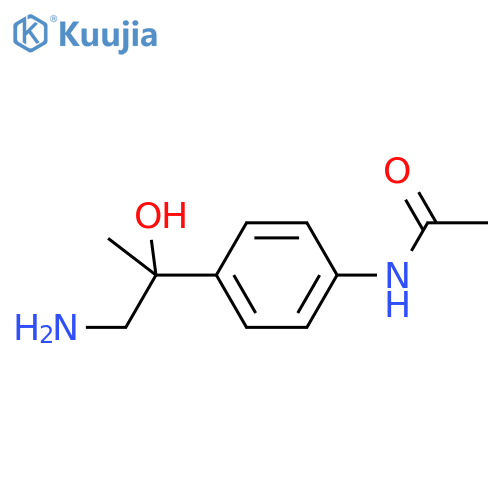 N-4-(1-amino-2-hydroxypropan-2-yl)phenylacetamide structure