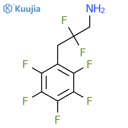 2,2-difluoro-3-(pentafluorophenyl)propan-1-amine structure