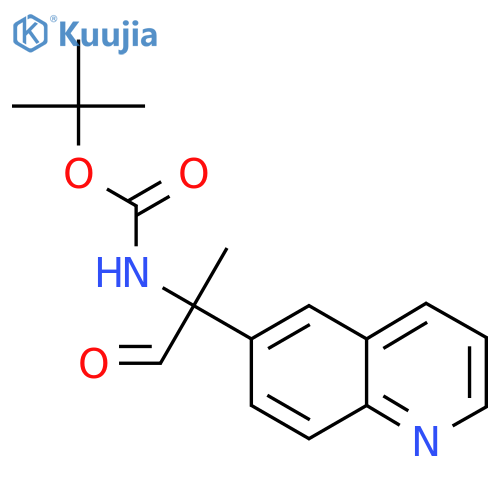 tert-butyl N-1-oxo-2-(quinolin-6-yl)propan-2-ylcarbamate structure