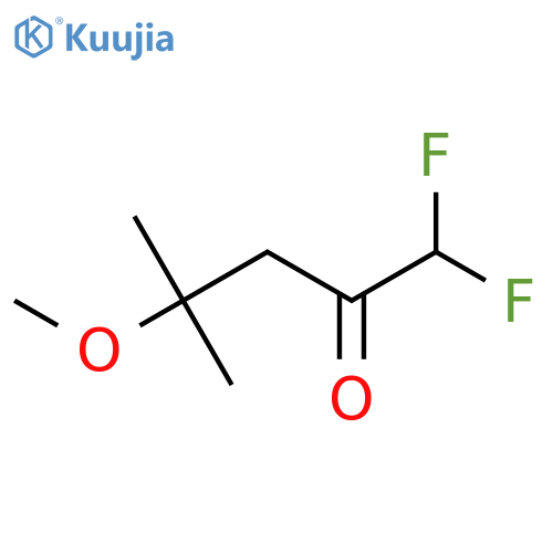 1,1-difluoro-4-methoxy-4-methylpentan-2-one structure