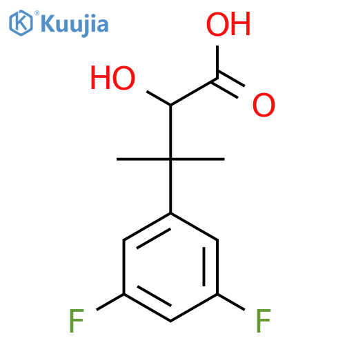 3-(3,5-difluorophenyl)-2-hydroxy-3-methylbutanoic acid structure