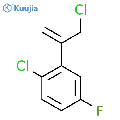 1-chloro-2-(3-chloroprop-1-en-2-yl)-4-fluorobenzene structure