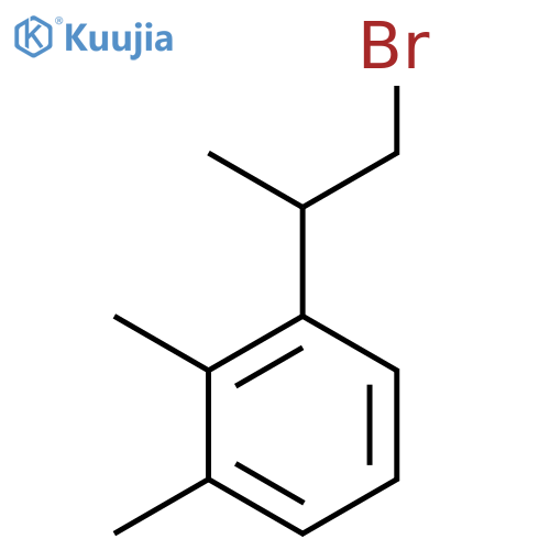 1-(1-bromopropan-2-yl)-2,3-dimethylbenzene structure
