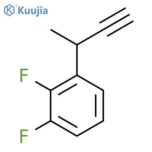 1-(but-3-yn-2-yl)-2,3-difluorobenzene structure