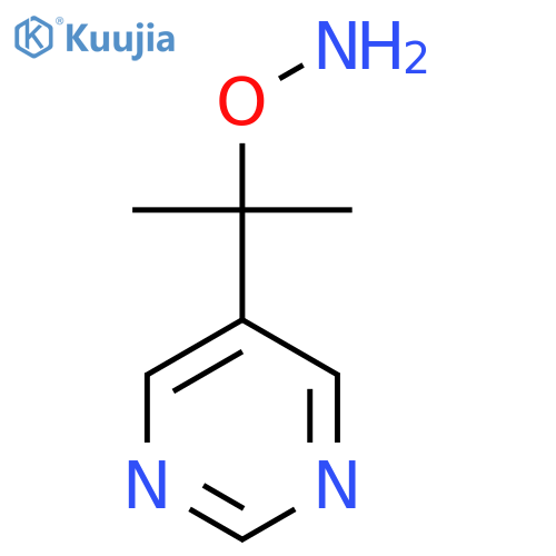 O-2-(pyrimidin-5-yl)propan-2-ylhydroxylamine structure
