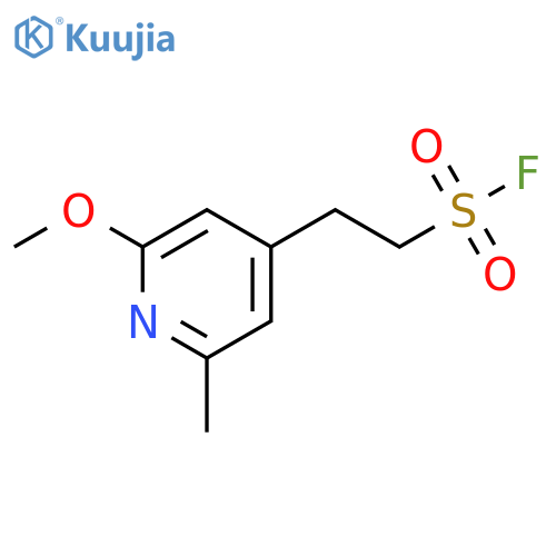 2-(2-methoxy-6-methylpyridin-4-yl)ethane-1-sulfonyl fluoride structure