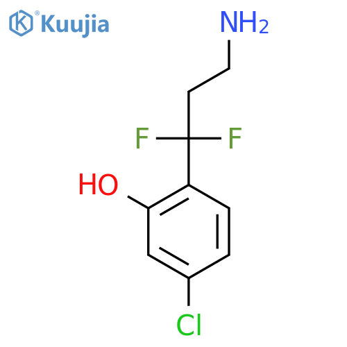 2-(3-Amino-1,1-difluoropropyl)-5-chlorophenol structure