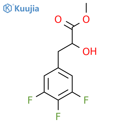 methyl 2-hydroxy-3-(3,4,5-trifluorophenyl)propanoate structure