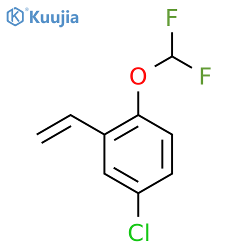 4-chloro-1-(difluoromethoxy)-2-ethenylbenzene structure