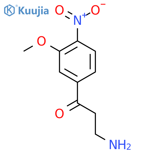 3-amino-1-(3-methoxy-4-nitrophenyl)propan-1-one structure