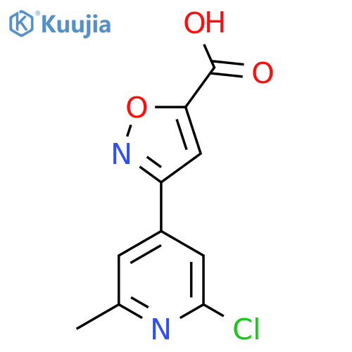 3-(2-chloro-6-methylpyridin-4-yl)-1,2-oxazole-5-carboxylic acid structure