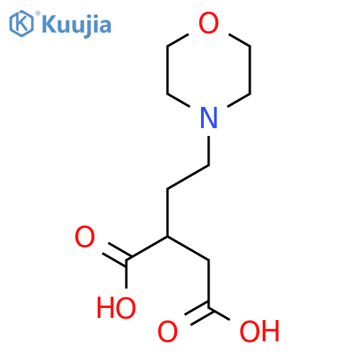 2-2-(morpholin-4-yl)ethylbutanedioic acid structure