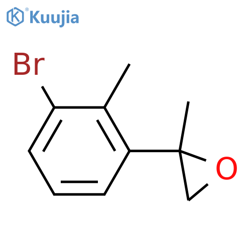 2-(3-bromo-2-methylphenyl)-2-methyloxirane structure