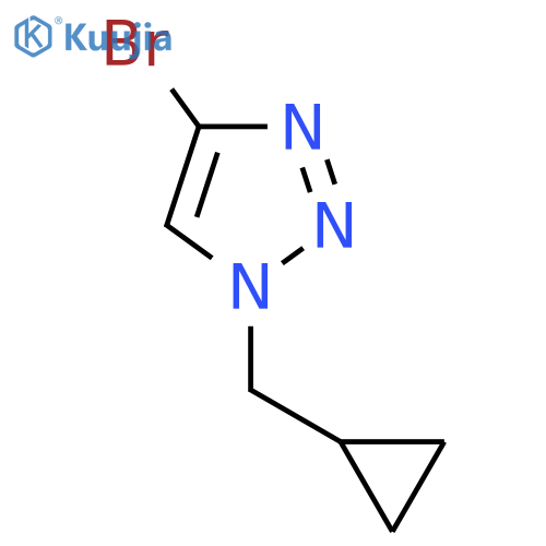 4-bromo-1-(cyclopropylmethyl)-1H-1,2,3-triazole structure