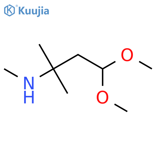 (4,4-dimethoxy-2-methylbutan-2-yl)(methyl)amine structure