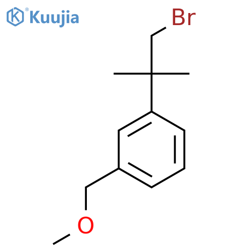 1-(1-bromo-2-methylpropan-2-yl)-3-(methoxymethyl)benzene structure