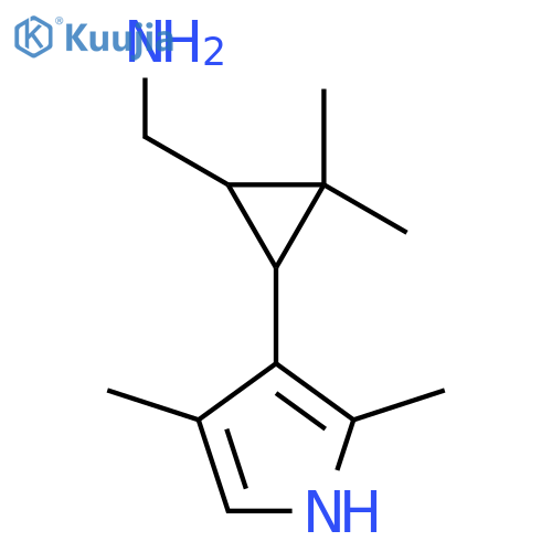 3-(2,4-dimethyl-1H-pyrrol-3-yl)-2,2-dimethylcyclopropylmethanamine structure