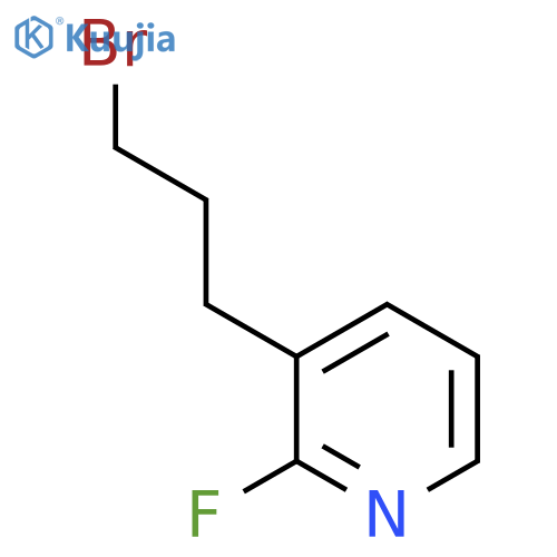3-(3-bromopropyl)-2-fluoropyridine structure
