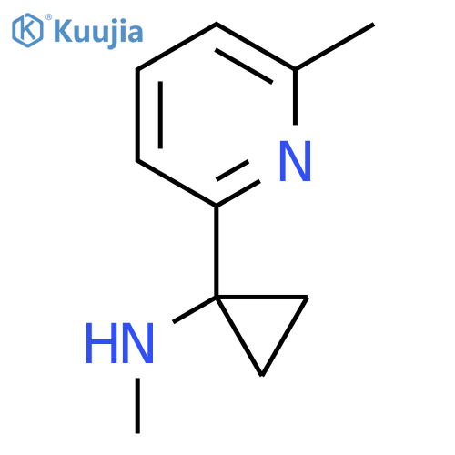 N-methyl-1-(6-methylpyridin-2-yl)cyclopropan-1-amine structure