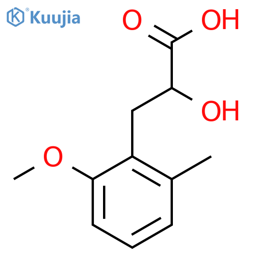 2-hydroxy-3-(2-methoxy-6-methylphenyl)propanoic acid structure
