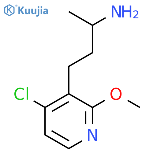 4-(4-chloro-2-methoxypyridin-3-yl)butan-2-amine structure