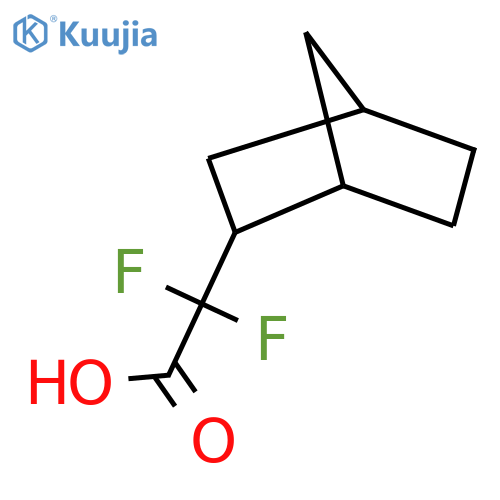 2-{bicyclo2.2.1heptan-2-yl}-2,2-difluoroacetic acid structure
