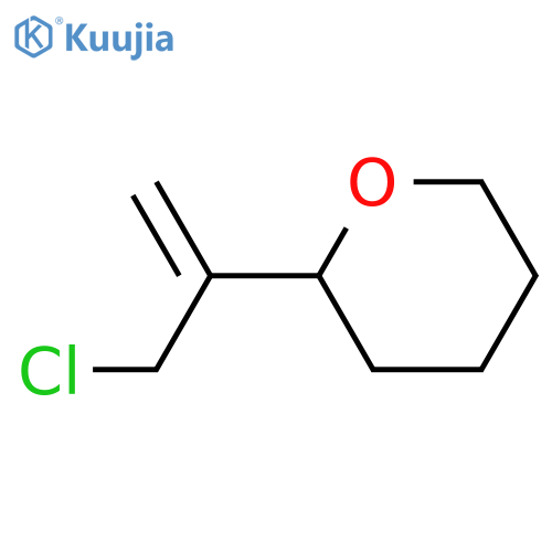 2-(3-chloroprop-1-en-2-yl)oxane structure