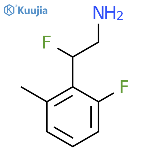2-fluoro-2-(2-fluoro-6-methylphenyl)ethan-1-amine structure