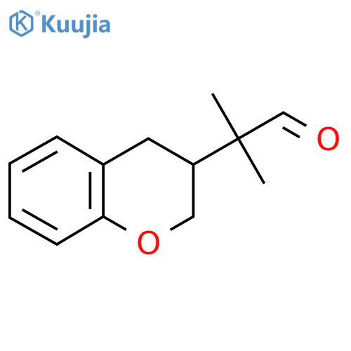 2-(3,4-dihydro-2H-1-benzopyran-3-yl)-2-methylpropanal structure