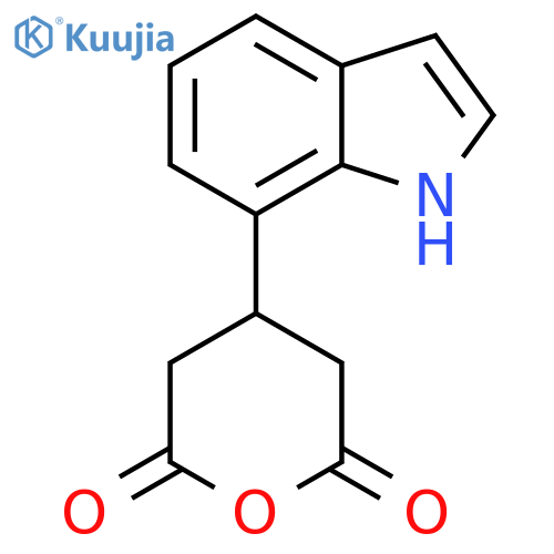 4-(1H-indol-7-yl)oxane-2,6-dione structure