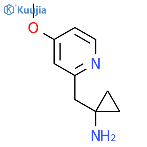 1-(4-methoxypyridin-2-yl)methylcyclopropan-1-amine structure