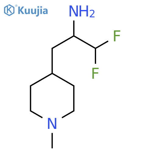 1,1-difluoro-3-(1-methylpiperidin-4-yl)propan-2-amine structure