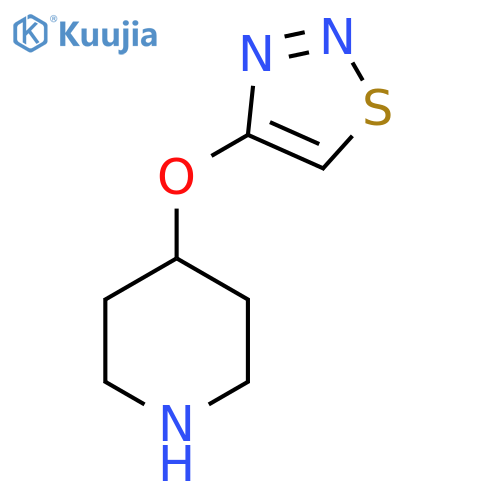 4-(1,2,3-thiadiazol-4-yloxy)piperidine structure