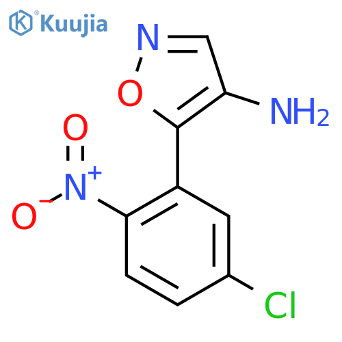 5-(5-chloro-2-nitrophenyl)-1,2-oxazol-4-amine structure