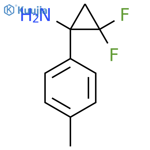 2,2-difluoro-1-(4-methylphenyl)cyclopropan-1-amine structure